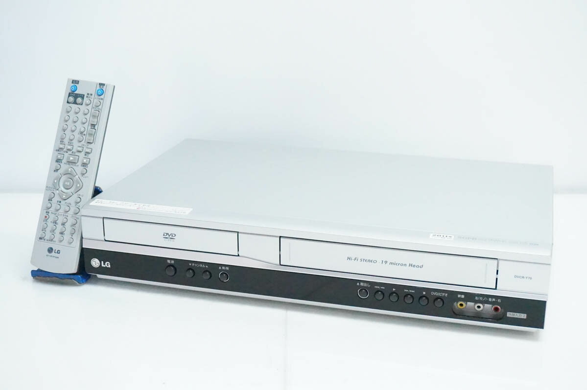【中古】LG DVDプレーヤー/ビデオカセットレコーダー DVDプレーヤー一体型VHSビデオデッキ DVCR-Y70