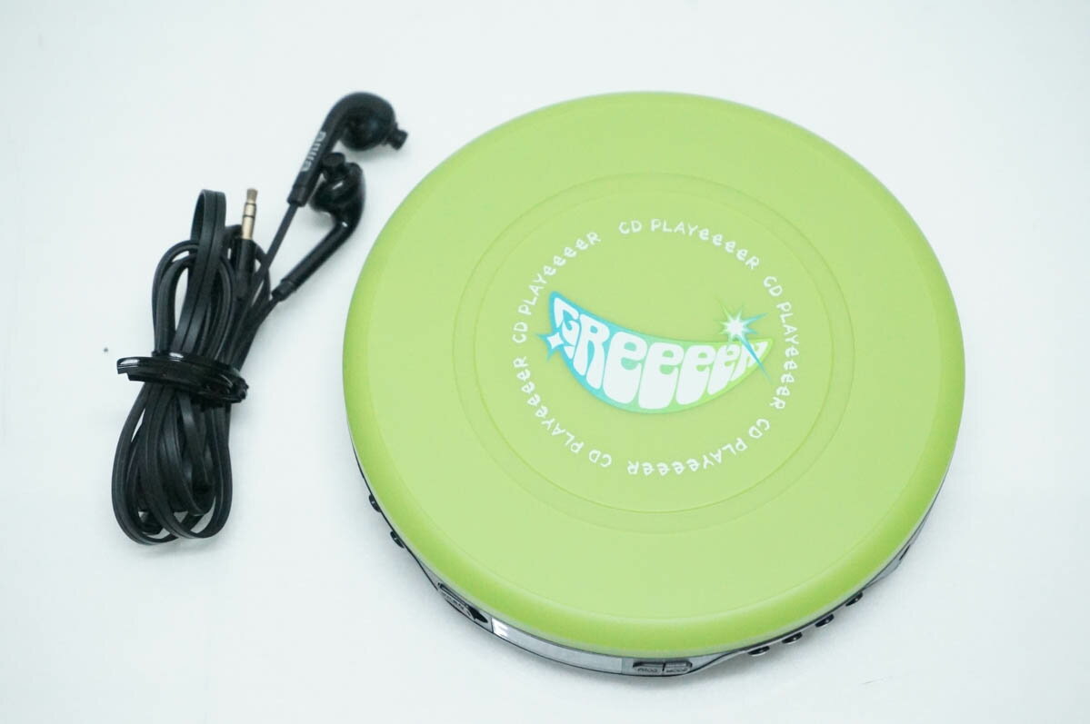 【中古】AIWAアイワ UPZX-1931 GREEEENオリジナル ポータブルCDプレーヤー