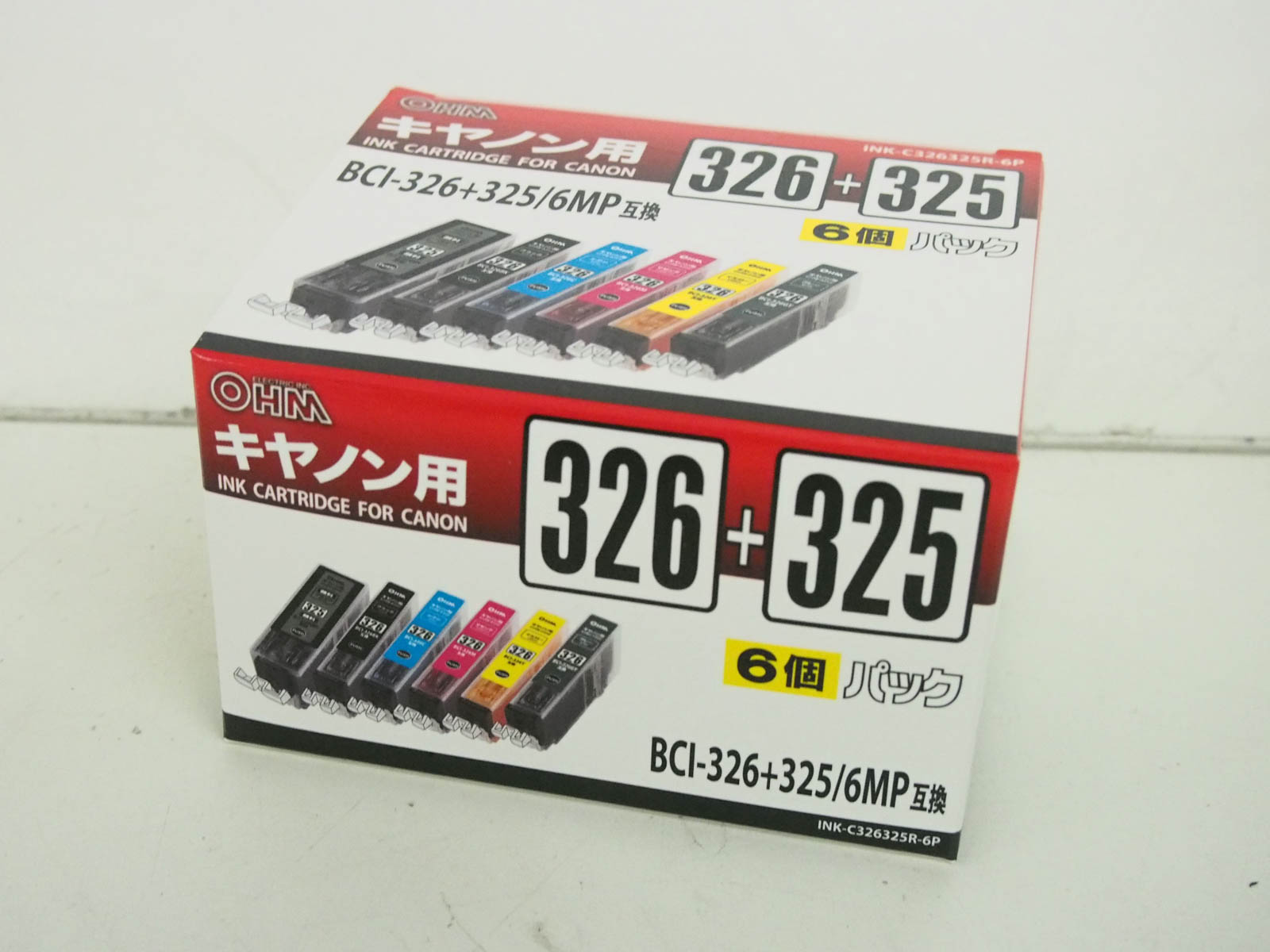 Rakuten - 【未使用】オーム電機 オーム電機 インクカートリッジ BCI-326+325/6MP互換 6個パック