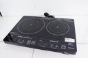 【中古】C アイリスオーヤマ efeel 2口IHクッキングヒーター EIH1470-B IH調理器