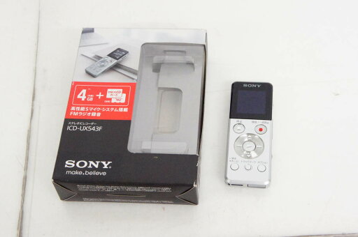 【中古】SONYソニー ICレコーダー ICD-UX543F 4GBメモリー内蔵 FMラジオ機能 【中古】SONYソニー ICレコーダー ICD-UX543F 4GBメモリー内蔵 FMラジオ機能
