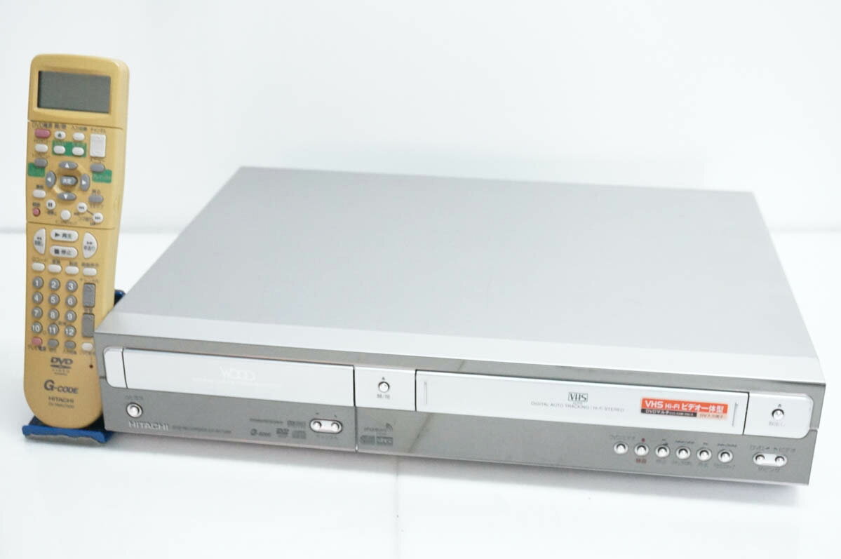 【中古】HITACHI日立 ビデオ一体型DVDレコーダー DV-RV7000 VHS→DVDダビング機能付き