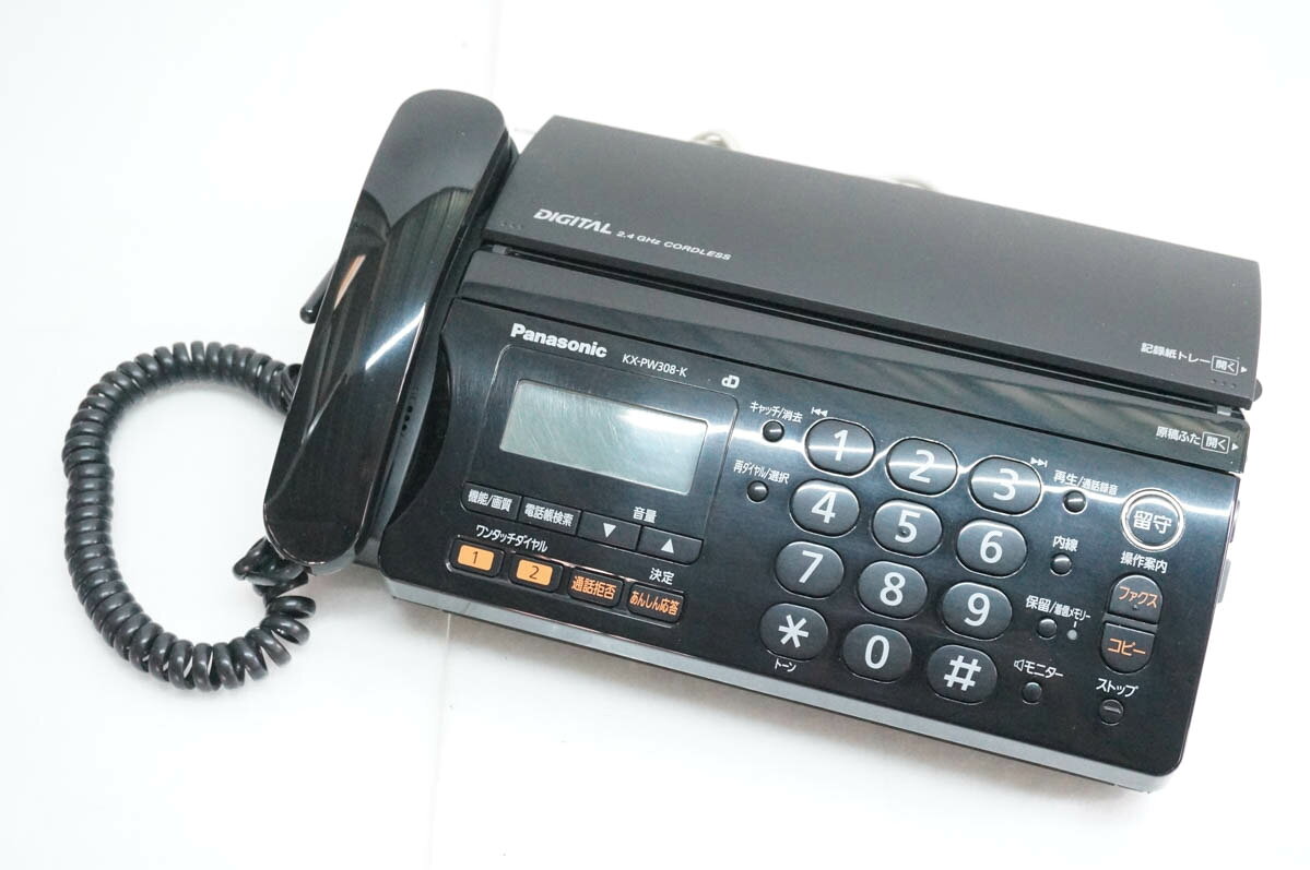 【中古】Panasonicパナソニック おたっくす 普通紙FAX KX-PW308 親機のみ