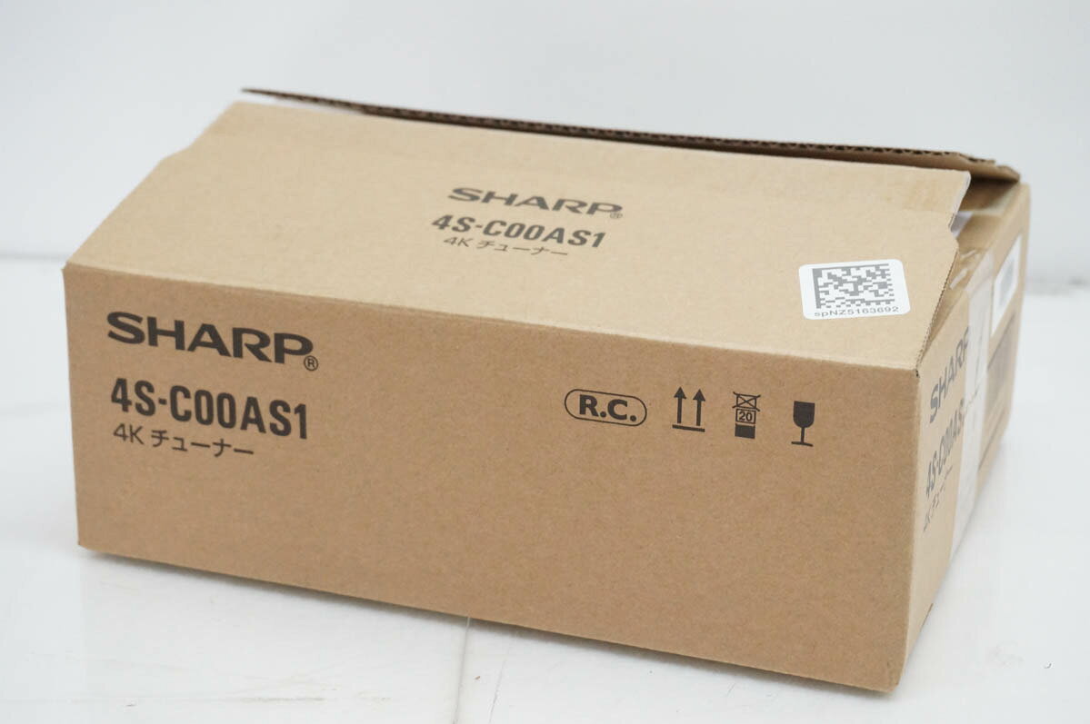 【未使用】SHARPシャープ 4Kチューナー 4S-C00AS1
