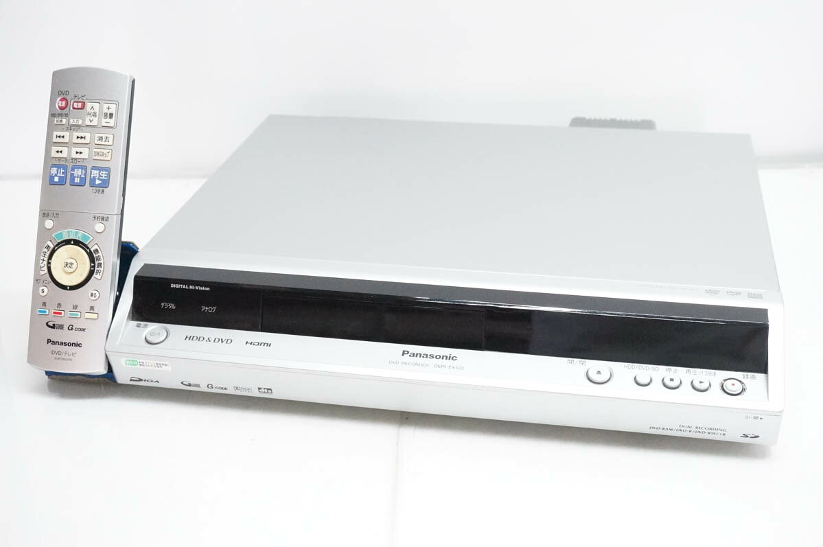 【中古】Panasonicパナソニック HDD内蔵DVDレコーダー DIGAディーガ 地デジ対応 HDD200GB DMR-EX100-S