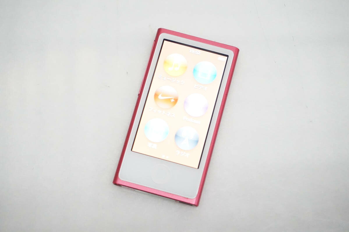 【中古】Appleアップル 第7世代 iPod nano 16GB ピンク MD475J