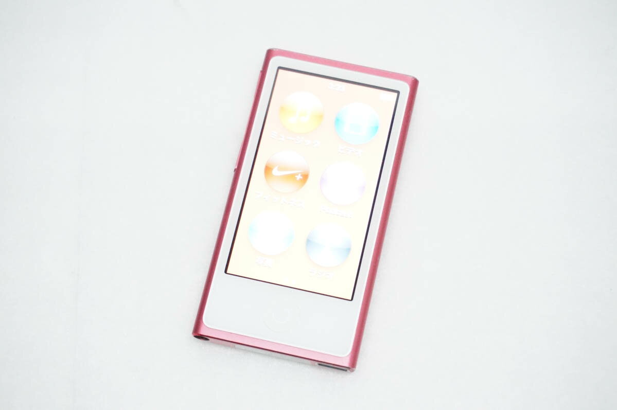 【中古】Appleアップル 第7世代 iPod nano 16GB ピンク MD475J