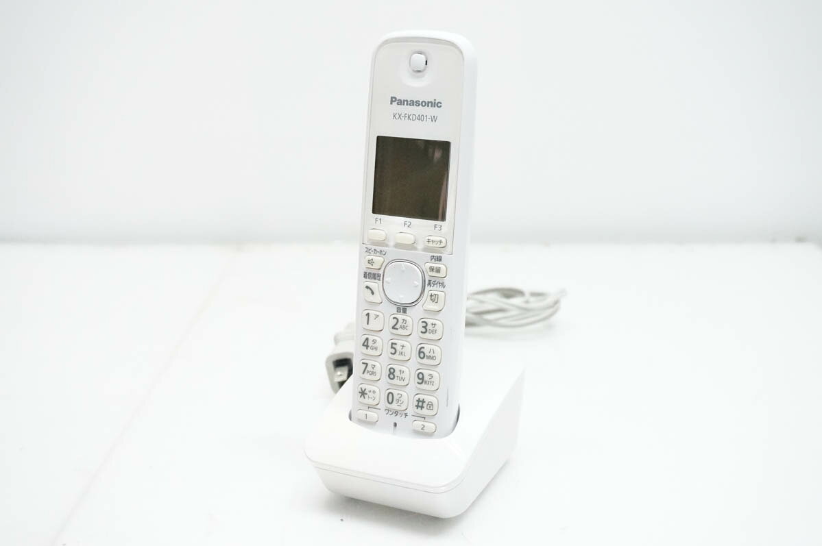 【中古】Panasonicパナソニック コードレス増設子機 KX-FKD401-W 電話機/FAXに