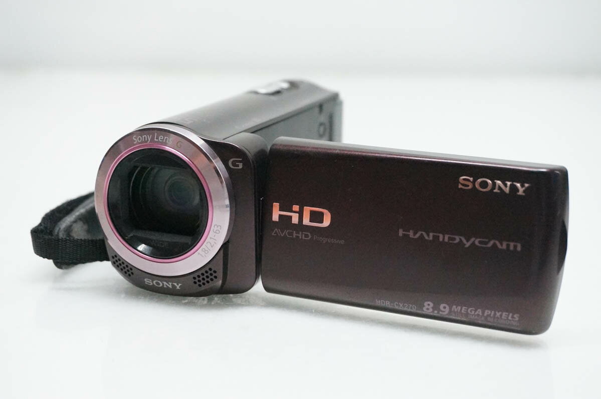 【中古】SONYソニー Handycamハンディカム ハイビジョンデジタルビデオカメラ HDR-CX270V メモリータイプ 32GB