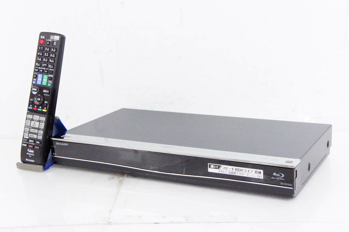 【中古】SHARPシャープ ブルーレイディスクレコーダー AQUOSアクオスブルーレイ BD-W1500 HDD1TB Wチューナー Wi-Fi内蔵