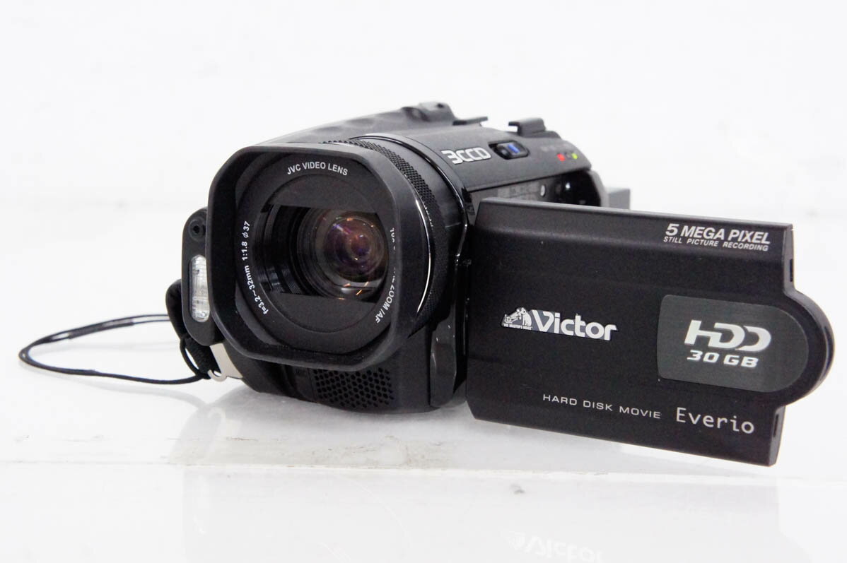 【中古】C JVC Victorビクター エブリオEverio ビデオカメラ GZ-MG505 30GB内蔵メモリー ハードディスクムービ