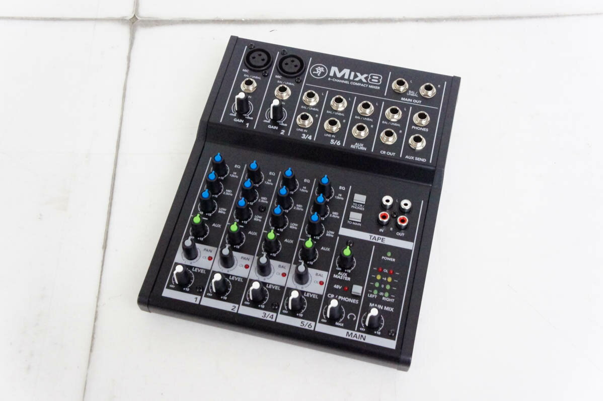 【中古】MACKIEマッキー コンパクトアナログミキサー MIX8
