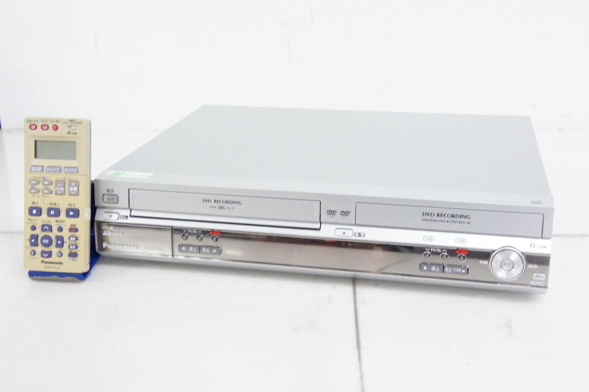 【中古】Panasonicパナソニック VHSビデオ一体型DVDビデオデッキ DMR-ES30V ダビング機能
