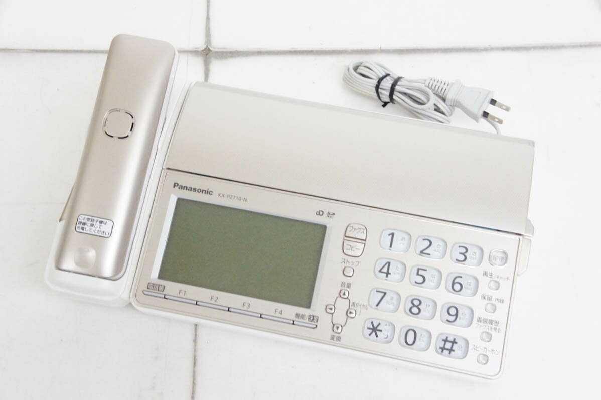 【中古】Panasonicパナソニック 普通紙ファックス おたっくす KX-PZ710 親機のみ