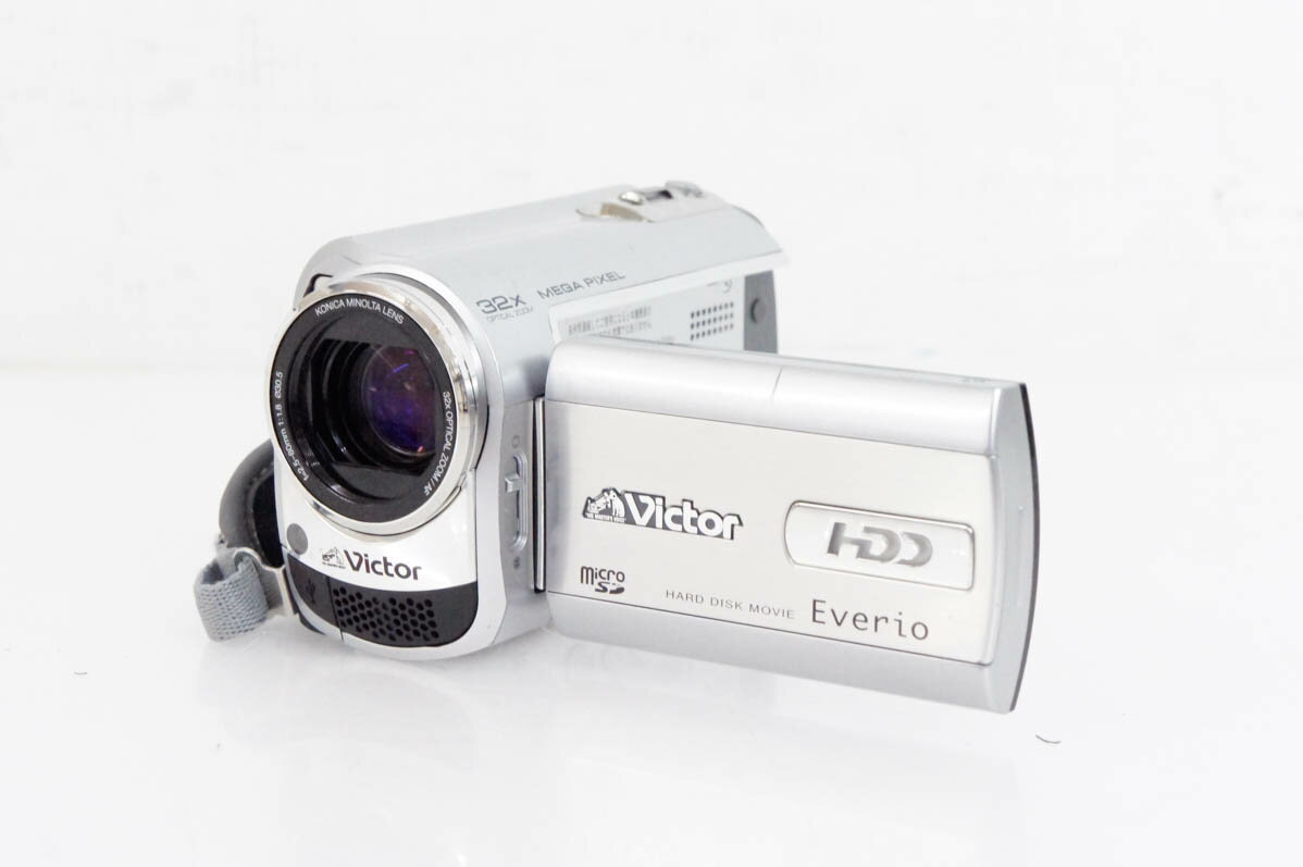 【中古】C JVC Victorビクター エブリオEverio ビデオカメラ GZ-MG360-S シルバー HDD60GB