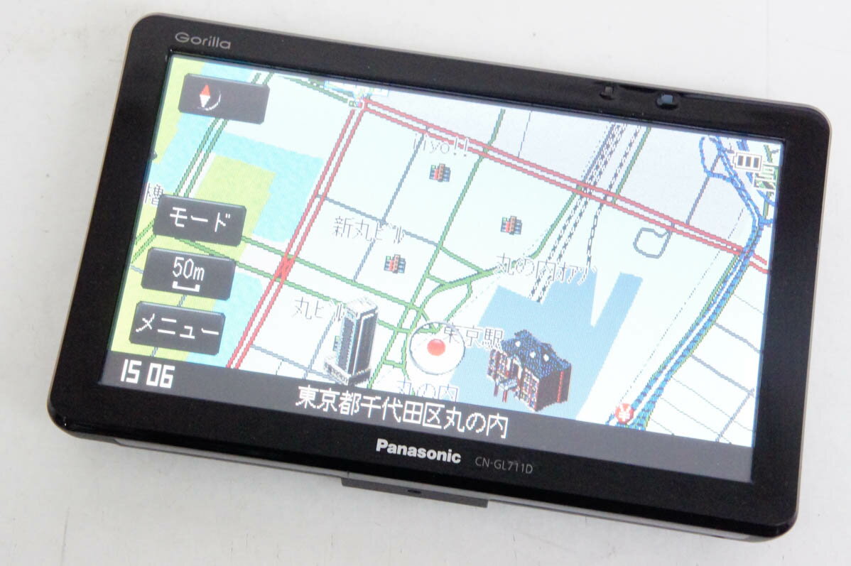 【中古】Panasonicパナソニック ポータブル 8GB SSDカーナビゲーション GORILLA CN-GL711D ゴリラ ワンセグ