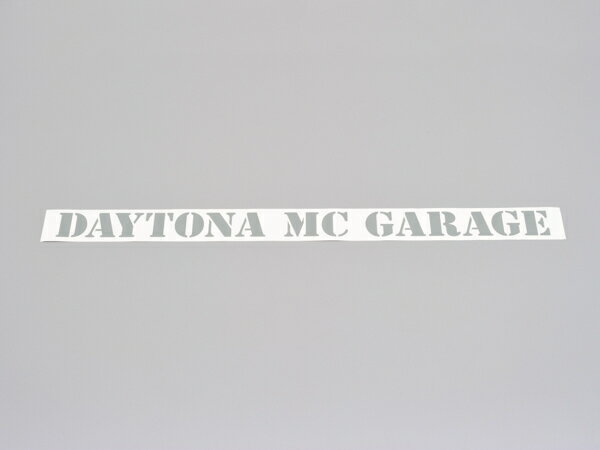 96573 DAYTONA デイトナ MCガレージロゴデカール グレー