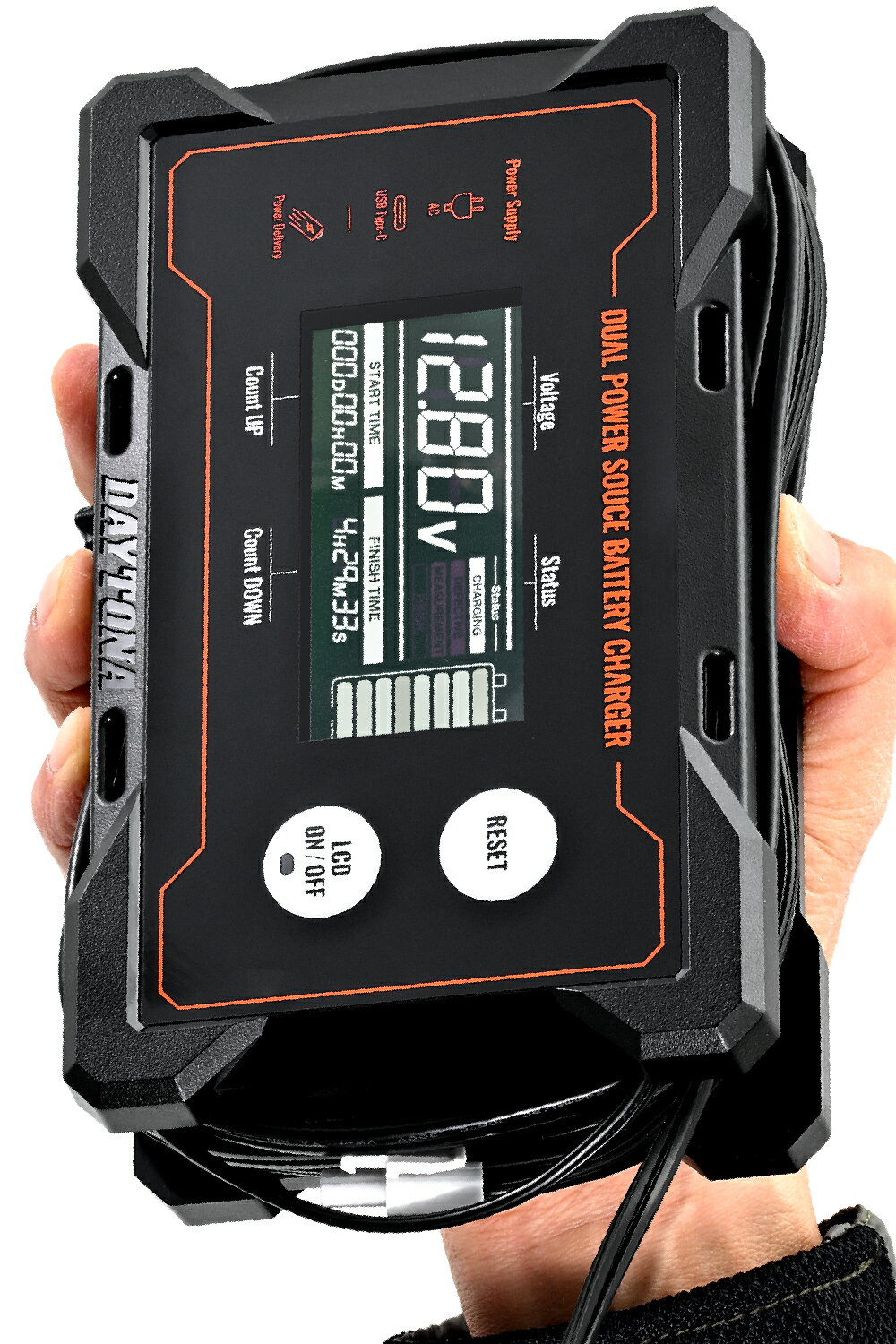 37802 DAYTONA デイトナ ディスプレイバッテリーチャージャー ポータブル電源対応