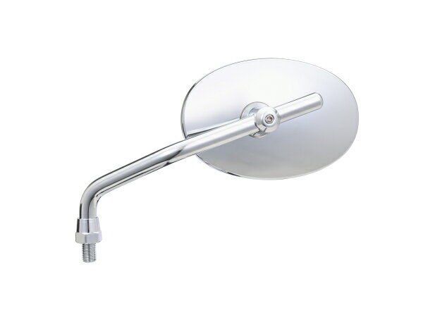 60643 DAYTONA デイトナ ハイビジミラー 2ベントロッド OVAL クロームメッキ 左側 / 片側1個入り（新保安基準条件付適合）