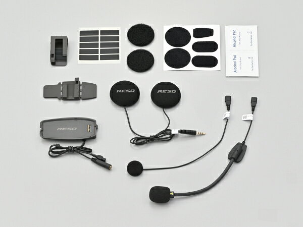 RESO PILOT PRO・NEO 別売品（OPTION）。 インカム本体を複数のヘルメットで使い回したい方に便利な増設キット。 ヘルメットごとに取り付けておけば、PRO・NEO本体を付け替えるだけで簡単に使用できます。 ・商品内容： 　マグネットベース 　クリップマウント 　着マウント 　ワイヤーマイク 　ブームマイク 　マイク固定用面ファスナー 　スピーカー 　スピーカー固定用面ファスナー 　スピーカー位置調整用パッド 　配線まとめ用シール