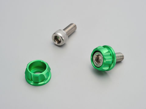 91948 DAYTONA デイトナ ナンバーホルダーセット M6 ライムグリーン