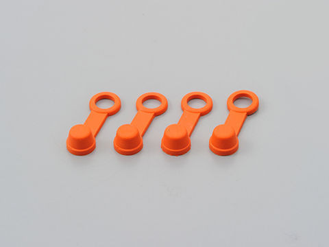 ブリーダーラバーキャップ オレンジ4ケ