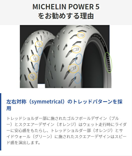 正規品 ミシュラン パワー5 前後セット＜120/70ZR17 M/C 58W TL 190/55ZR17 M/C 75W TL＞MICHELIN POWER5(064441 / 518184) 2