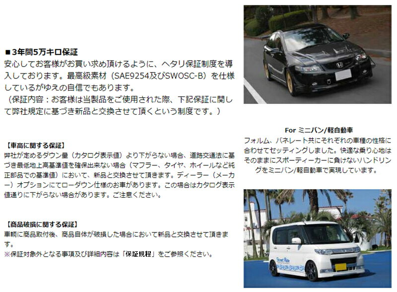 RG レーシングギア ダウンサス/トヨタ パッソ/ KGC30/ 2WD 1.0L/ 2010年2月～2016年4月/【ST071A】