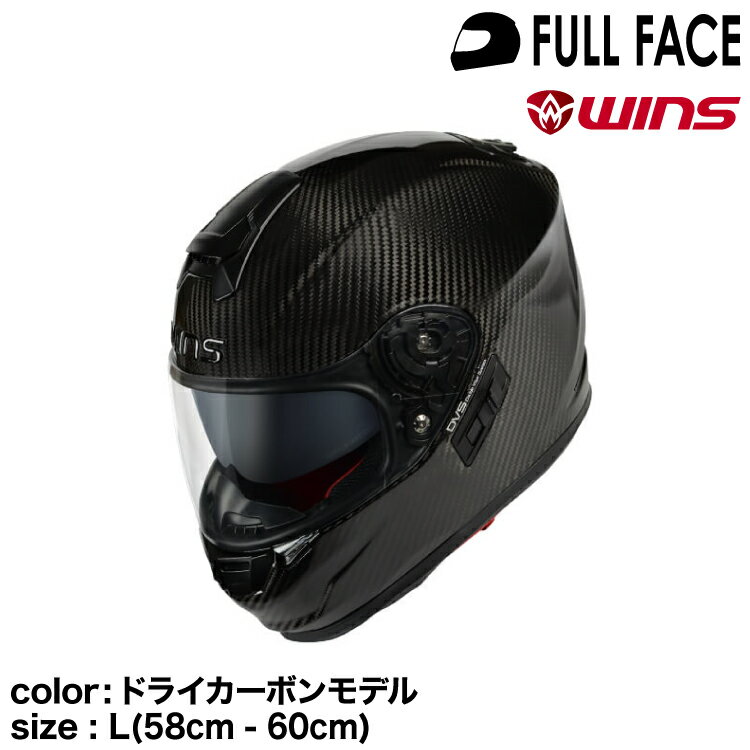 wins ウインズ フルフェイスヘルメット A-FORCE RS type C ドライカーボンモデル L(58cm - 60cm)