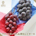 高級ぶどう2色食べ比べセット クイーンルージュ 種なしピオーネ お祝い フルーツ ギフト 果物 詰め合わせ 高級フルーツ 渋谷西村 西村 フルーツ詰め合わせ フ...