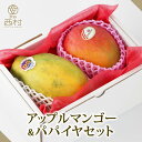 アップルマンゴー&パパイヤセット(各1個入)お祝い フルーツ ギフト 果物 詰め合わせ 高級フルーツ 渋谷西村 産地厳選 送料無料 フルーツギフト お供え 御供...