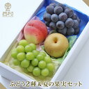 ぶどう2種&夏の果実セット お中元 御中元 残暑見舞 フルーツ ギフト 果物 詰め合わせ 渋谷西村 西村 フルーツ詰め合わせ フルーツギフト プレゼント 内祝 誕生日 お見舞い お供え 高級 贈答用 贈り物 贈答品 引越祝 退院祝