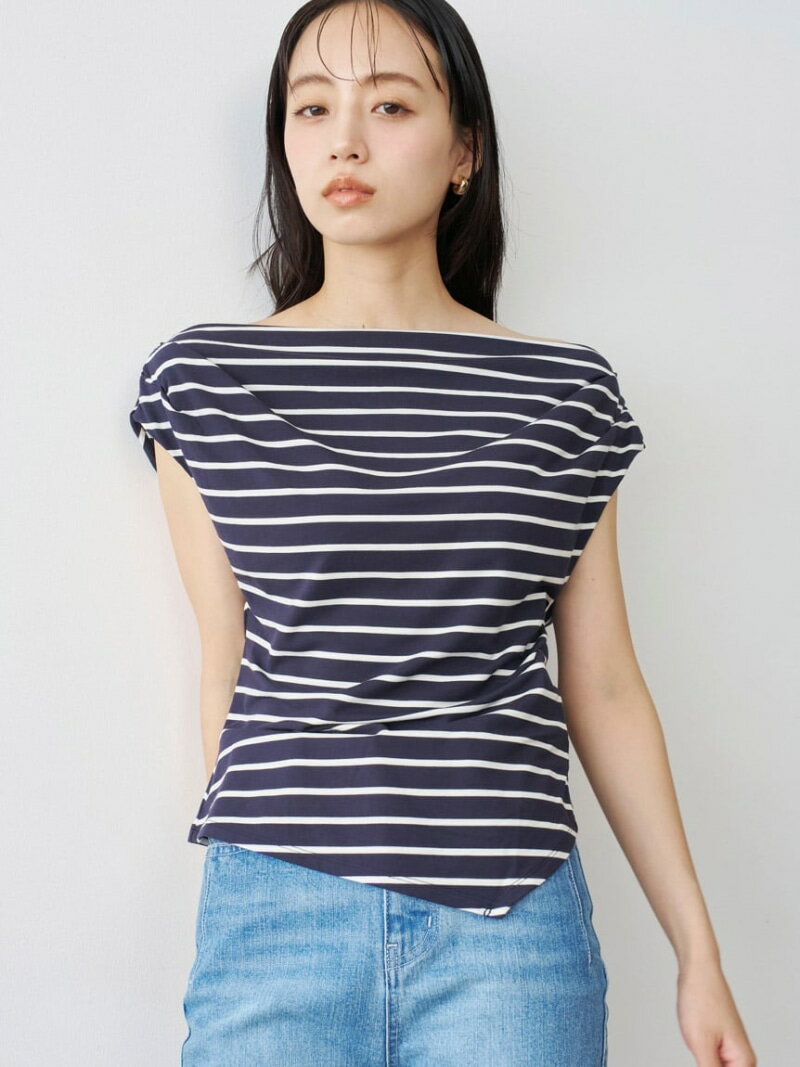 アシメドレープカットソー SNIDEL スナイデル トップス スウェット・トレーナー