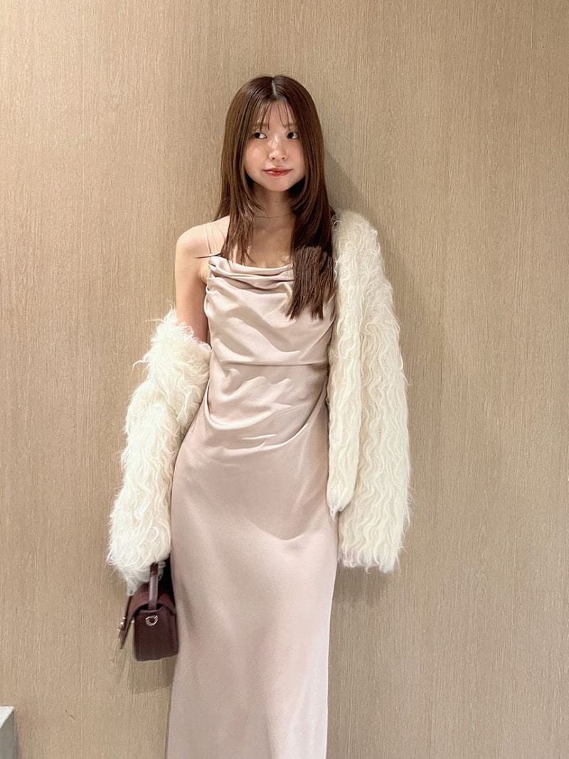 ドレープナローキャミワンピース SNIDEL スナイデル ワンピース・ドレス ワンピース ネイビー【先行予約】*【送料無料】[Rakuten Fashion]のサムネイル