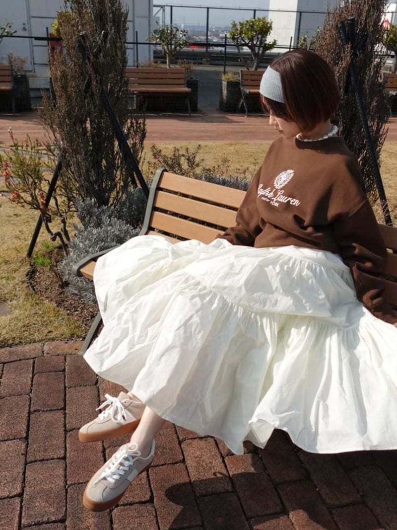 Rakuten - ボリュームフレアスカート SNIDEL スナイデル スカート ロング・マキシスカート ブラック【送料無料】[Rakuten Fashion]