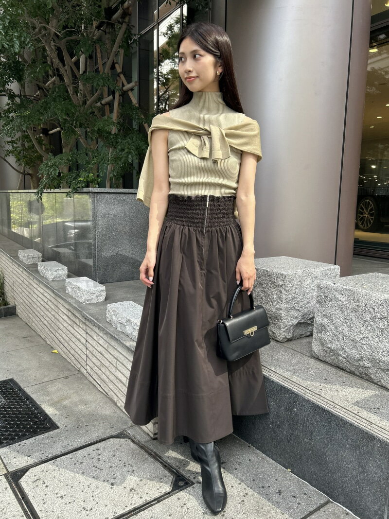 【SALE／50%OFF】フロントジップフレアスカート SNIDEL スナイデル スカート ロング・マキシスカート ブラック【RBA_E】【送料無料】[Rakuten Fashion]