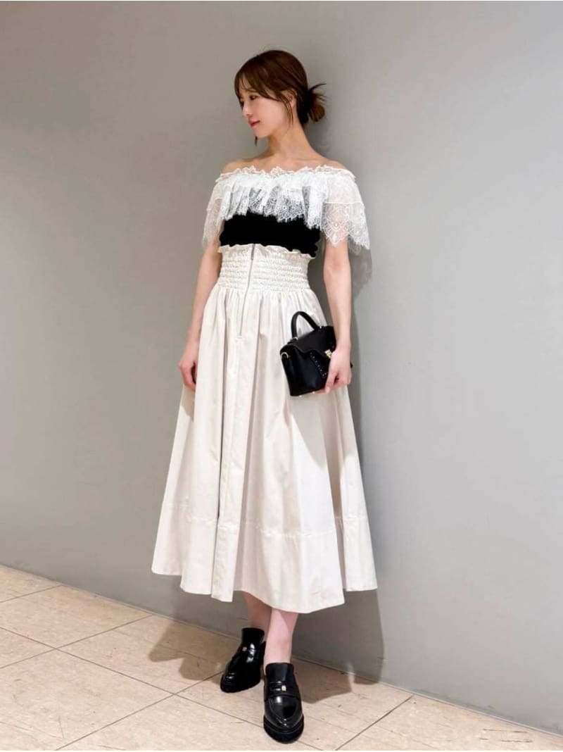 【SALE／50%OFF】フロントジップフレアスカート SNIDEL スナイデル スカート ロン...