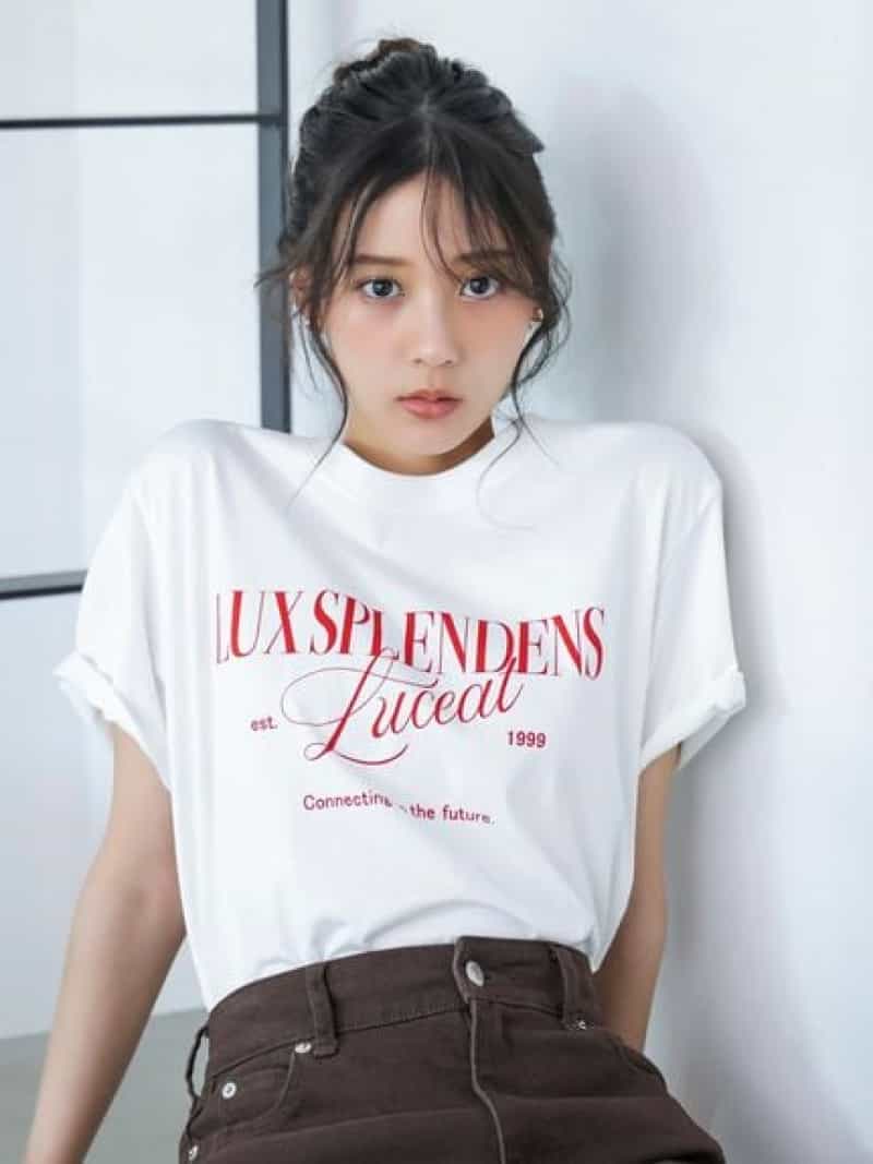 ロゴTシャツ SNIDEL スナイデル トップス スウェット・トレーナー ホワイト グレー ピンク