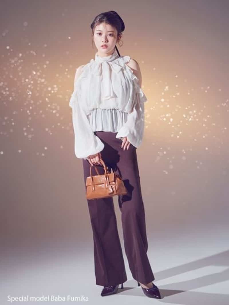 【SALE／50%OFF】ハイウエストワイドパンツ SNIDEL スナイデル パンツ その他のパンツ グレー【RBA_E】【送料無料】[Rakuten Fashion]