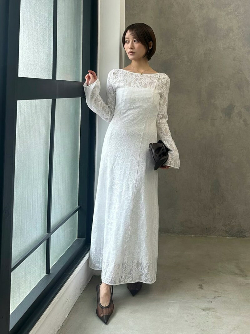 Rakuten - カットレースワンピース SNIDEL スナイデル ワンピース・ドレス ワンピース ホワイト イエロー【送料無料】[Rakuten Fashion]