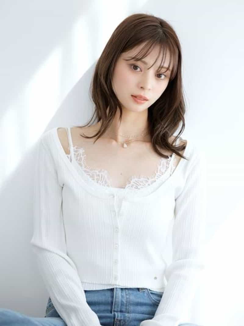 Rakuten - レーストリムニットアンサンブル SNIDEL スナイデル トップス ニット ホワイト【送料無料】[Rakuten Fashion]
