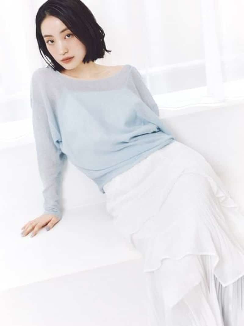 Sustainableプリーツティアードスカート【SWFS261070 追加生産分】 SNIDEL スナイデル スカート ロング・マキシスカート ホワイト【先行予約】*【送料無料】[Rakuten Fashion]