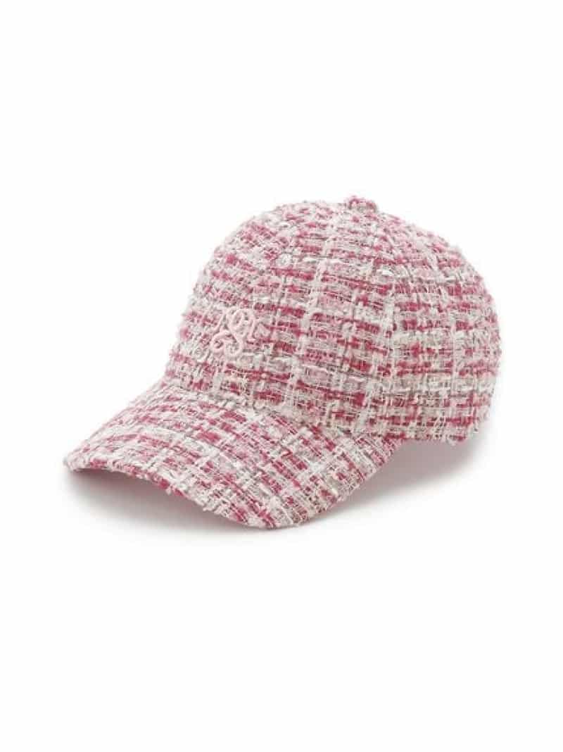 【SALE／40%OFF】ツイードCAP SNIDEL スナイデル 帽子 その他の帽子 ネイビー ピンク【RBA_E】[Rakuten Fashion]