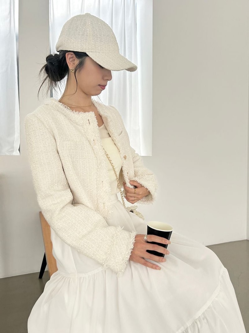 【SALE／40%OFF】ツイードCAP SNIDEL スナイデル 帽子 その他の帽子 ネイビー ピン...