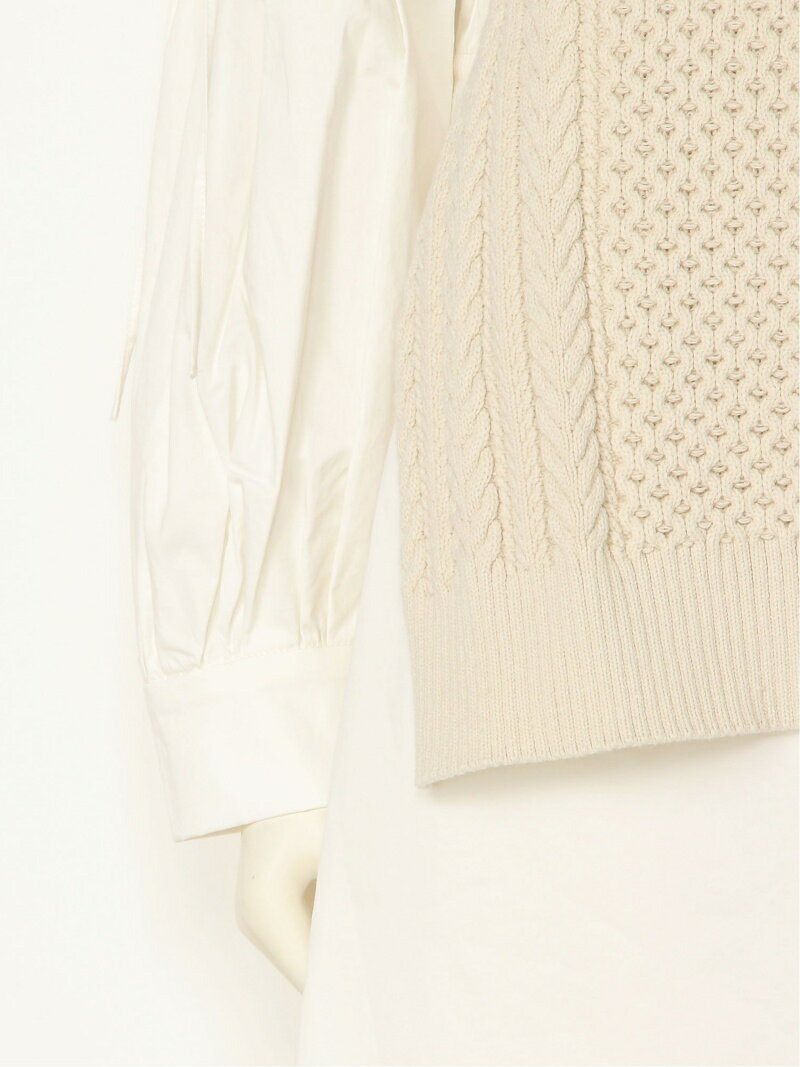 高知インター店 Fashion ニットベストドッキングワンピース Snidel スナイデル ワンピース ワンピースその他 ベージュ ホワイト ネイビー Snidel スナイデル Designyourcareers Org