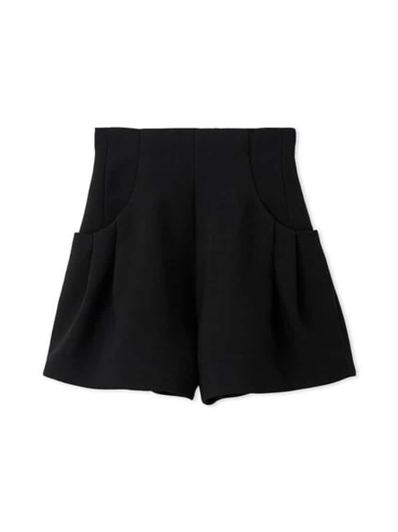 Sustainableタックボリュームショートパンツ SNIDEL スナイデル パンツ その他のパンツ グレー ブラック イエロー【先行予約】*【送料無料】[Rakuten Fashion]