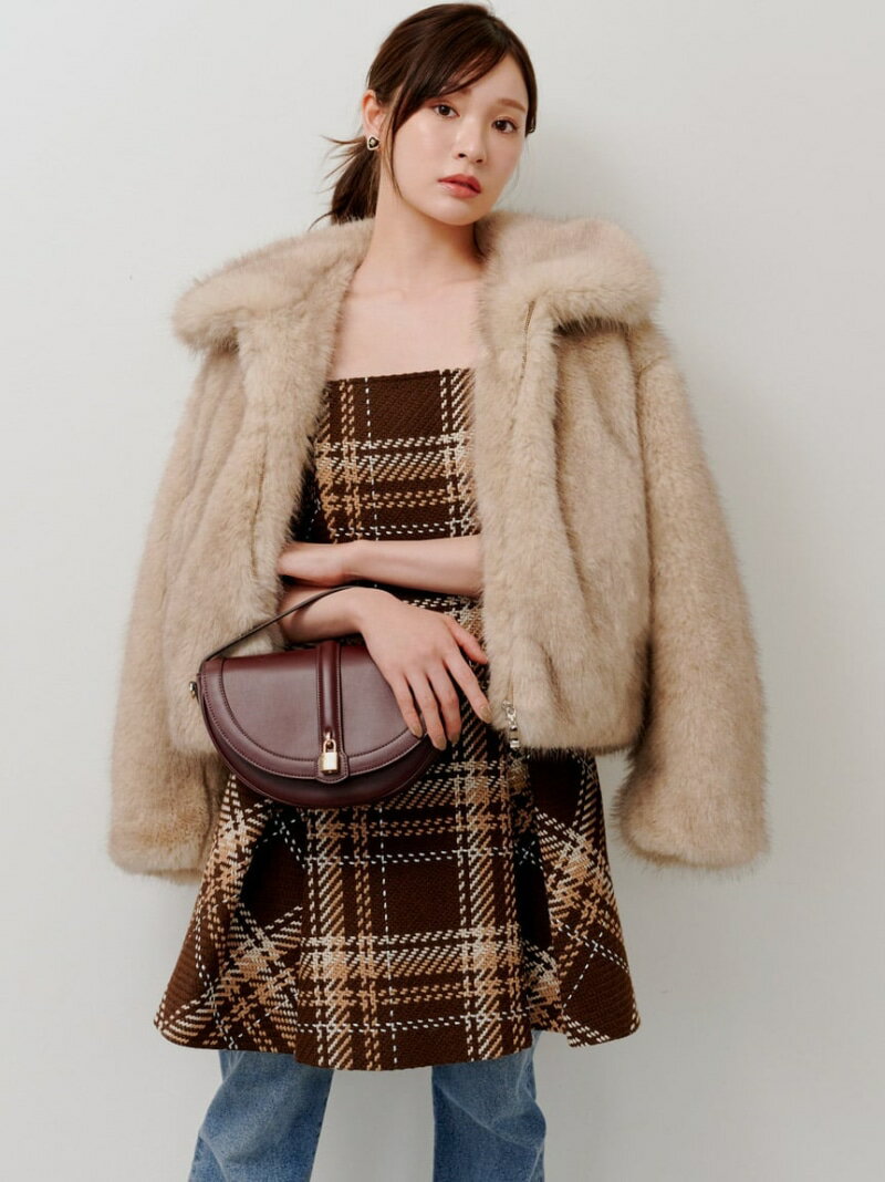 【SALE／50%OFF】【WEB限定】ロービングチェックミニワンピース SNIDEL スナイデル ワンピース・ドレス ワンピース【RBA_E】【送料無料】[Rakuten Fashion]