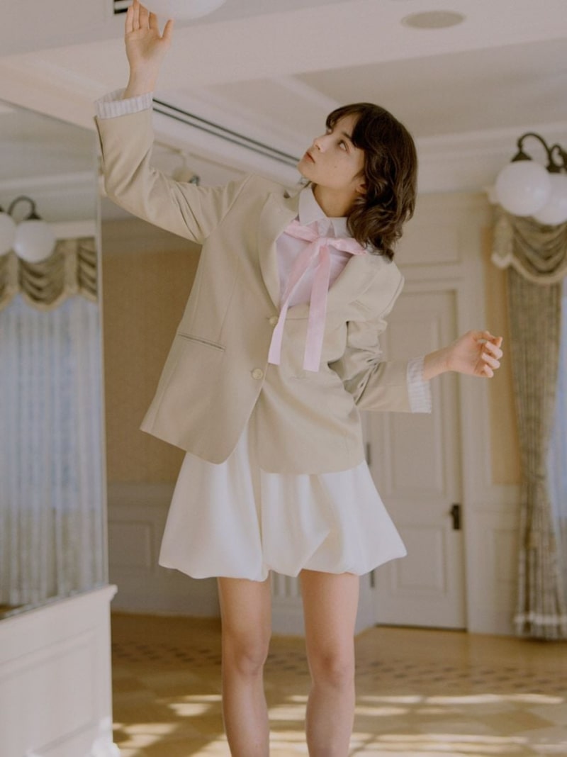 バリエクロップドシャツ SNIDEL スナイデル トップス シャツ・ブラウス ホワイト ピンク【送料無料】[Rakuten Fashion]