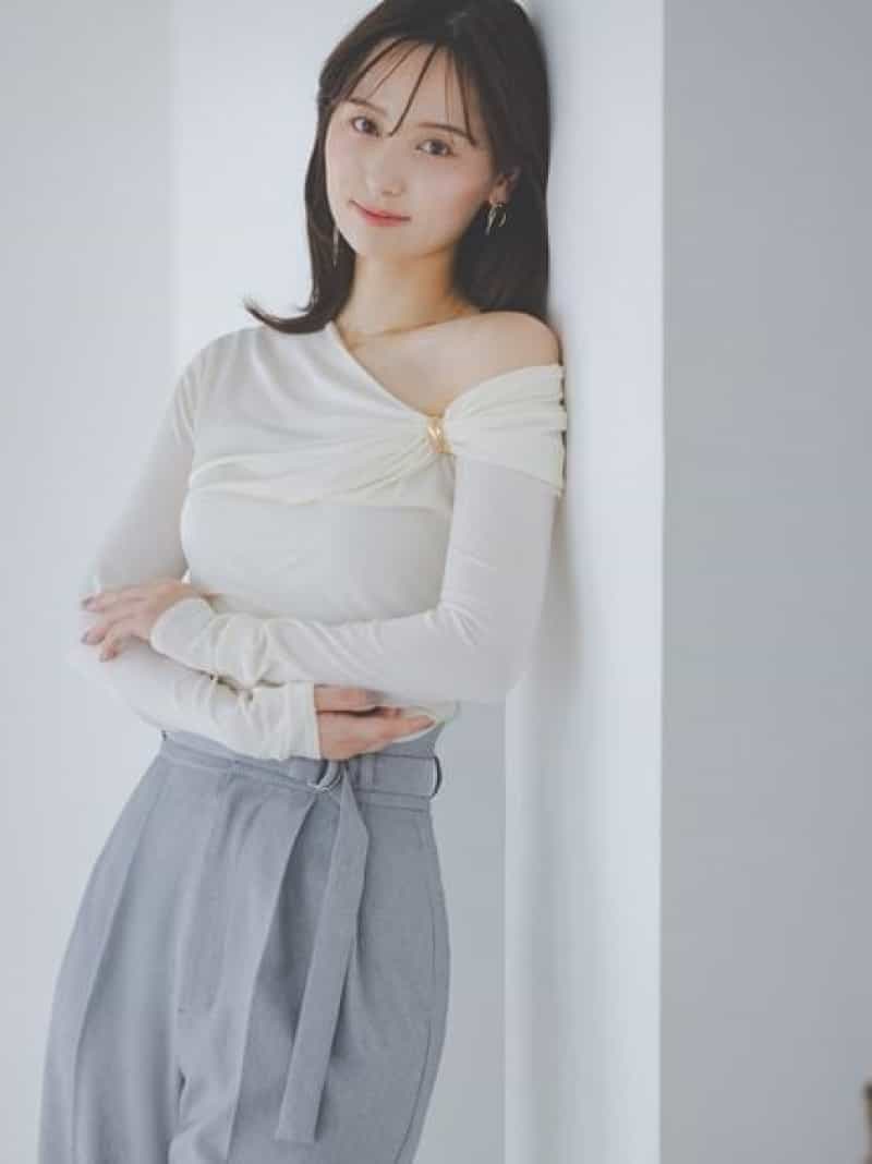 �ǥ�����᥿��ɥ졼�ץ˥åȥץ륪���С� SNIDEL ���ʥ��ǥ� �ȥåץ� �˥å� �ԥ󥯡�����̵����[Rakuten Fashion]