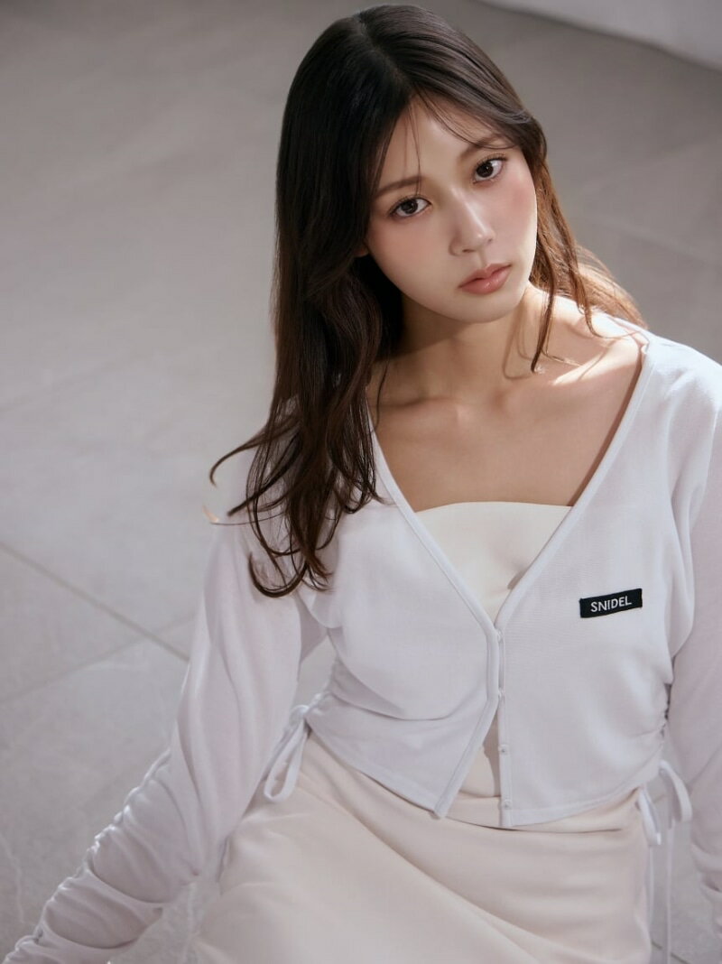 【WEB限定/LUMISHADE】UVボレロカーディガン SNIDEL スナイデル トップス カーディガン ホワイト【先行予約】*【送料無料】[Rakuten Fashion]